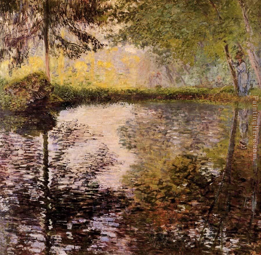 Pond at Montgeron painting - Claude Monet Pond at Montgeron art painting